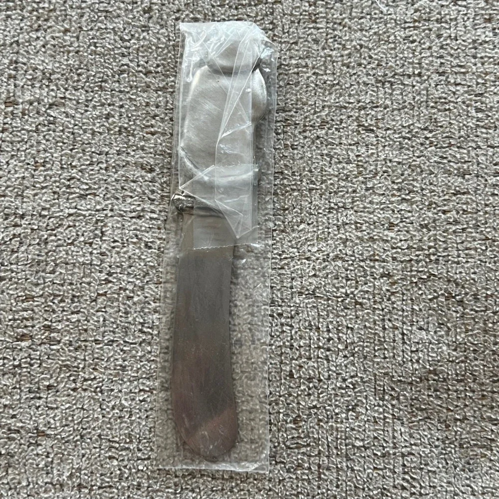 Vintage Longaberger Silver Father Christmas Santa Claus Cheese Butter Spreader
